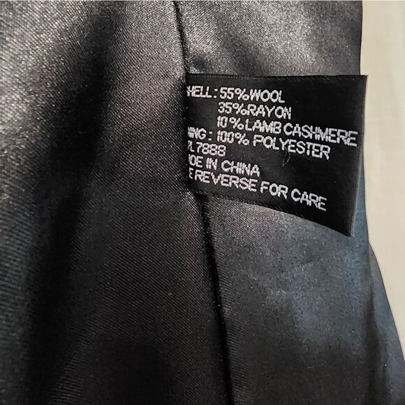 Y2K Vintage XOXO Tribal Embroidered Coat. Wool Cashmere Blend. - Picture 7 of 12